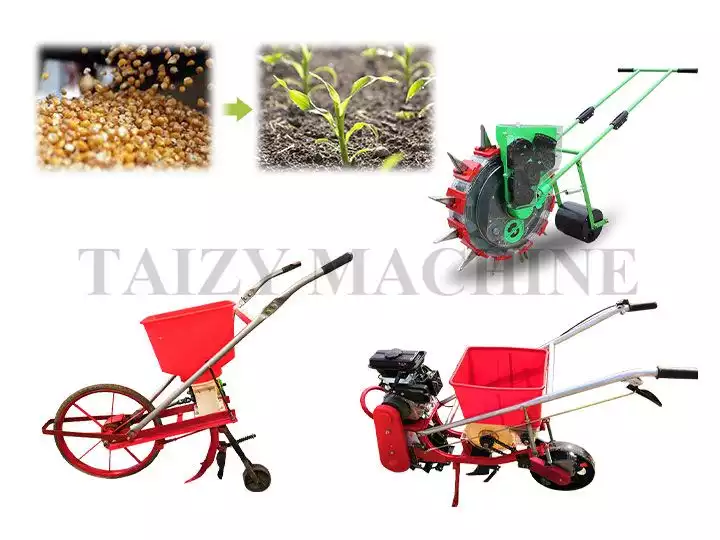 Manual Corn Seed Planter | Hand Push Corn Sowing Machine