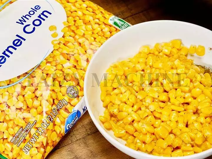 frozen corn kernels