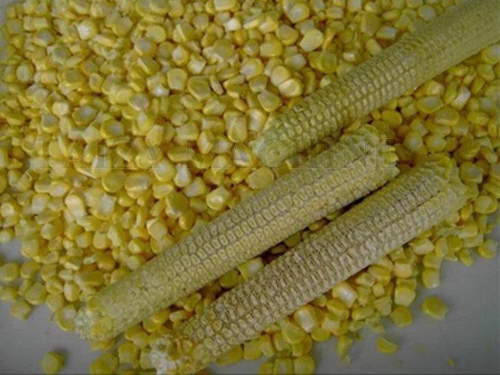 Fresh corn threshing rate is up to 96%